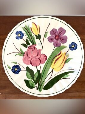 VTG Blue Ridge Southern Potteries ‘Garden Lane’ Luncheon Plate 9 3/8” *READ